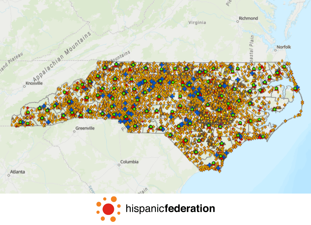 Base de datos de emergencia para inmigrantes de Carolina del Norte